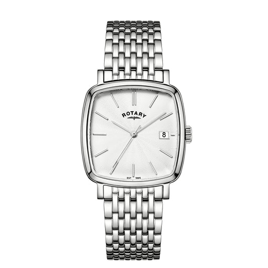 Rotary Heritage Astoria RGB05307/08 stainless steel cushion case men's watch