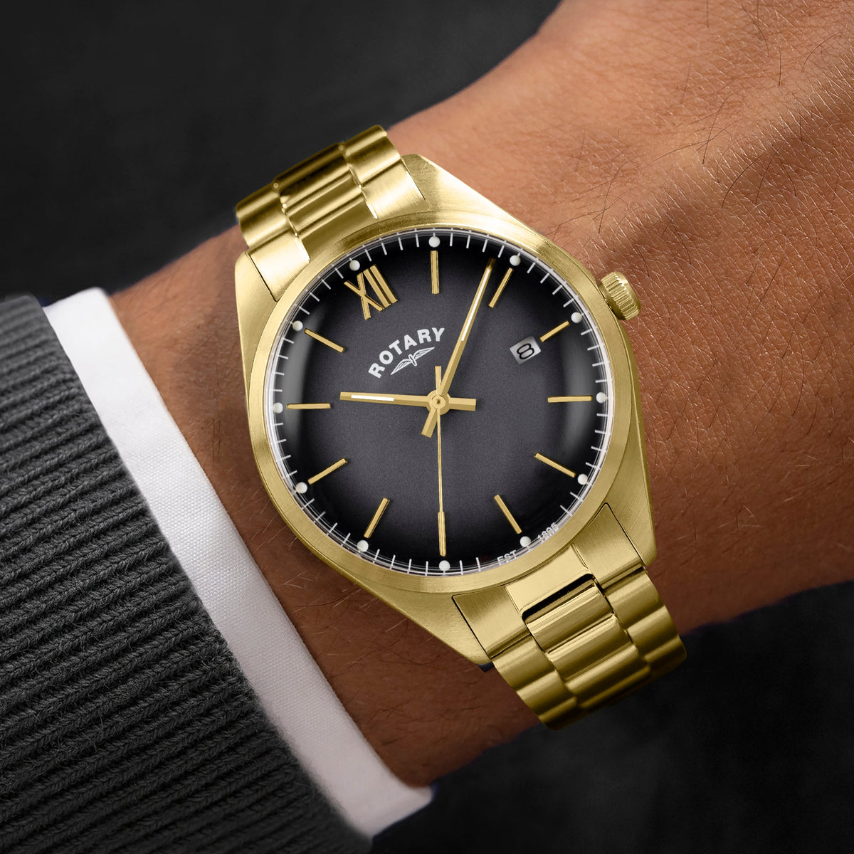 Rotary Heritage RGB10003/74 worn on the wrist