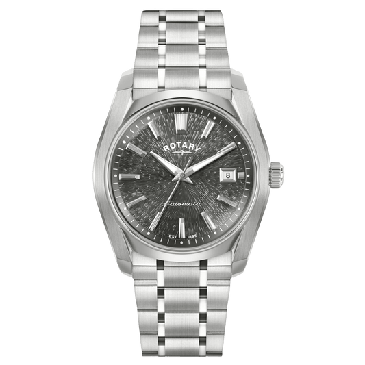 Rotary Lumen Automatic RGB10011/74 stainless steel men's watch with grey dial