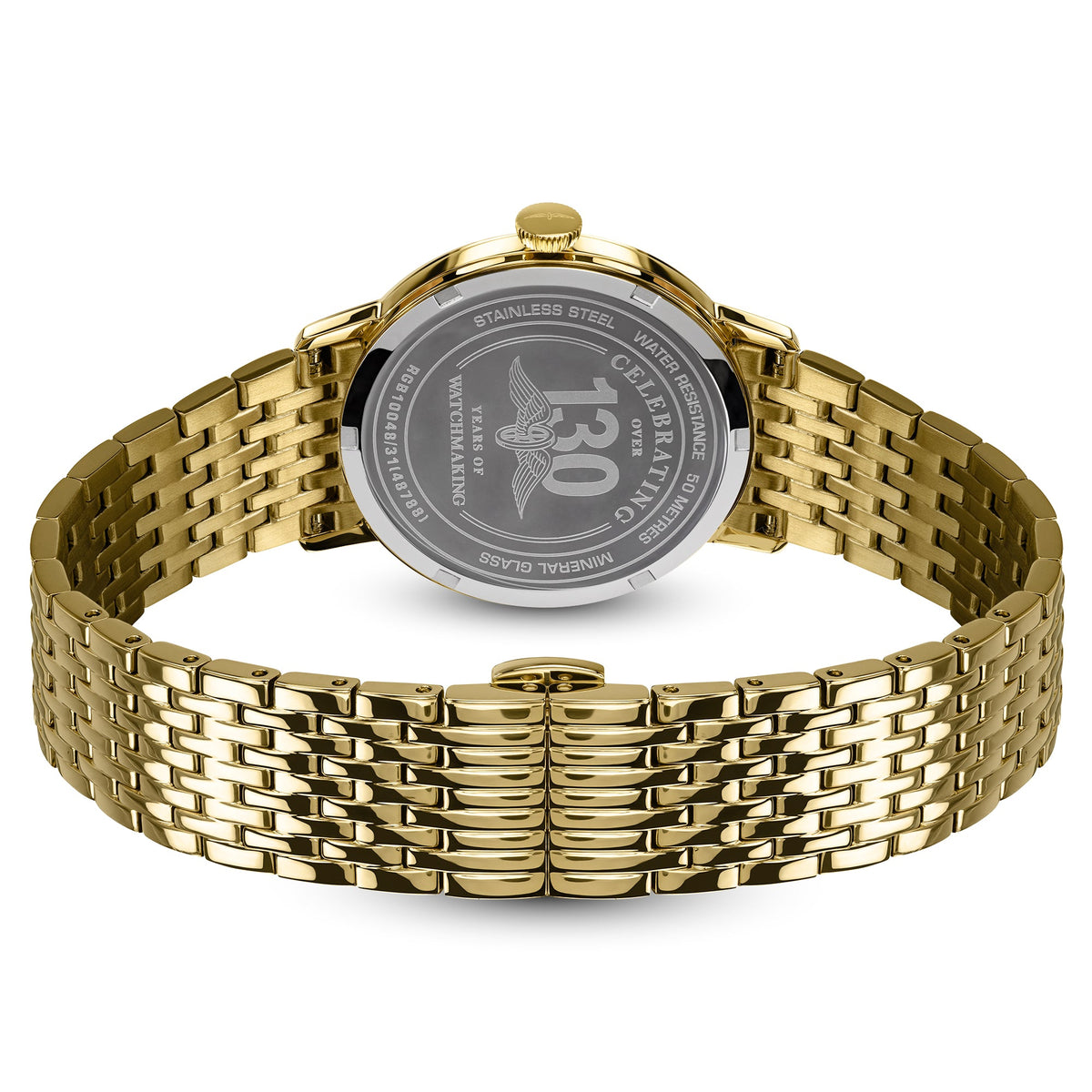 Rotary RGB10048/31 gold nine-link bracelet