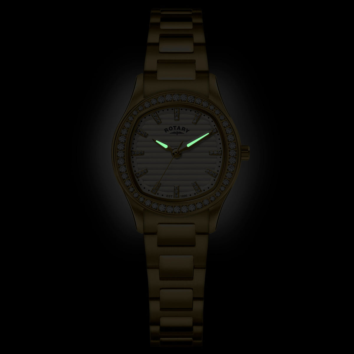 Rotary RLB10018/01 crystal set bezel detail