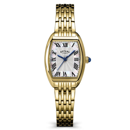 Rotary Heritage Astoria Tonneau RLB10042/41 gold ladies' watch with mother of pearl dial