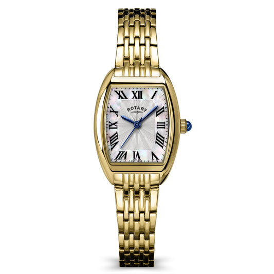 Rotary Heritage Astoria Tonneau RLB10042/41 gold ladies' watch with mother of pearl dial
