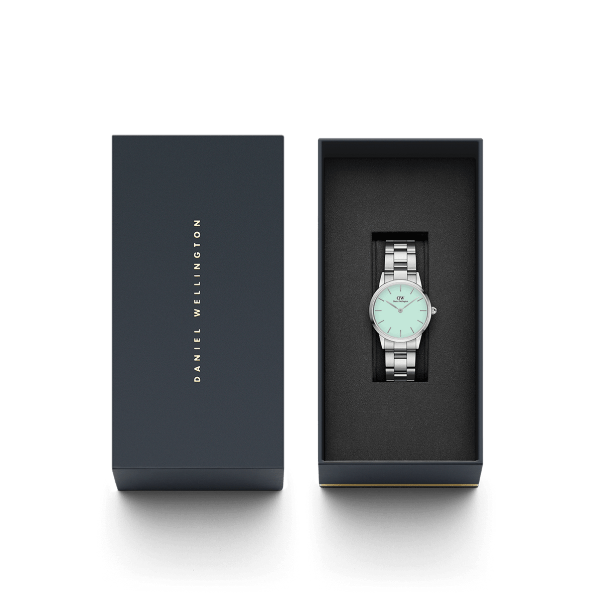 Daniel Wellington Iconic Link Mint Green Silver DW00100537