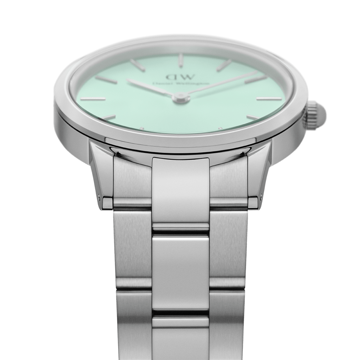 Daniel Wellington Iconic Link Mint Green Silver DW00100537