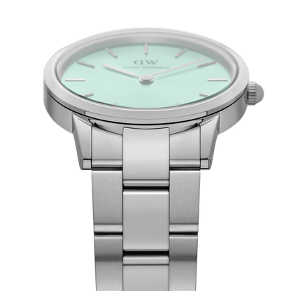 Daniel Wellington Iconic Link Mint Green Silver DW00100537