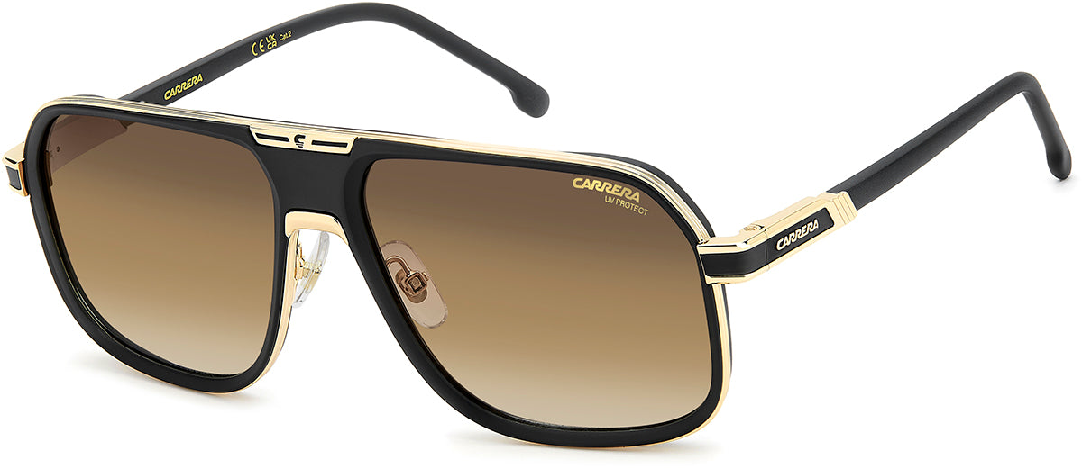 Carrera 1090/S I46/N4 Matte Black Gold front product photograph