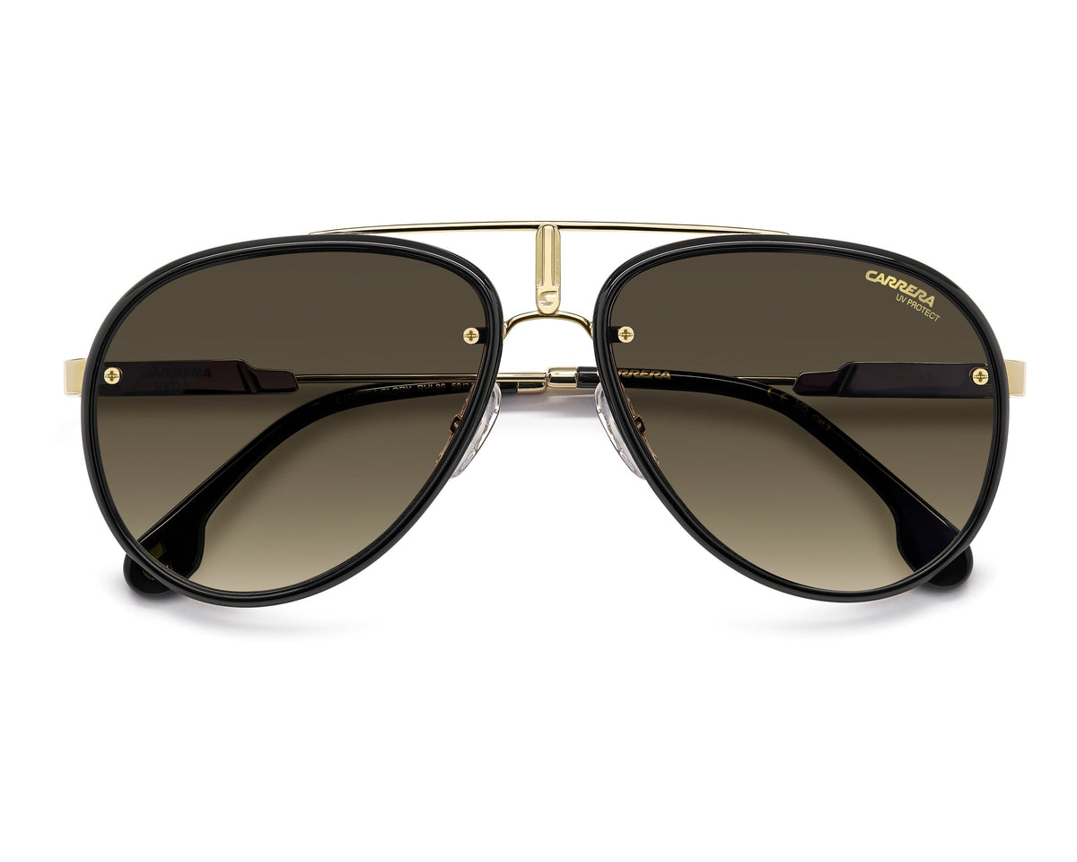 Carrera Glory RHL/86 Gold Black Brown Gradient Sunglasses front view