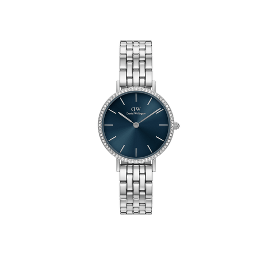 Daniel Wellington Petite Lumine Bezel 5-Link Arctic Silver DW00100664
