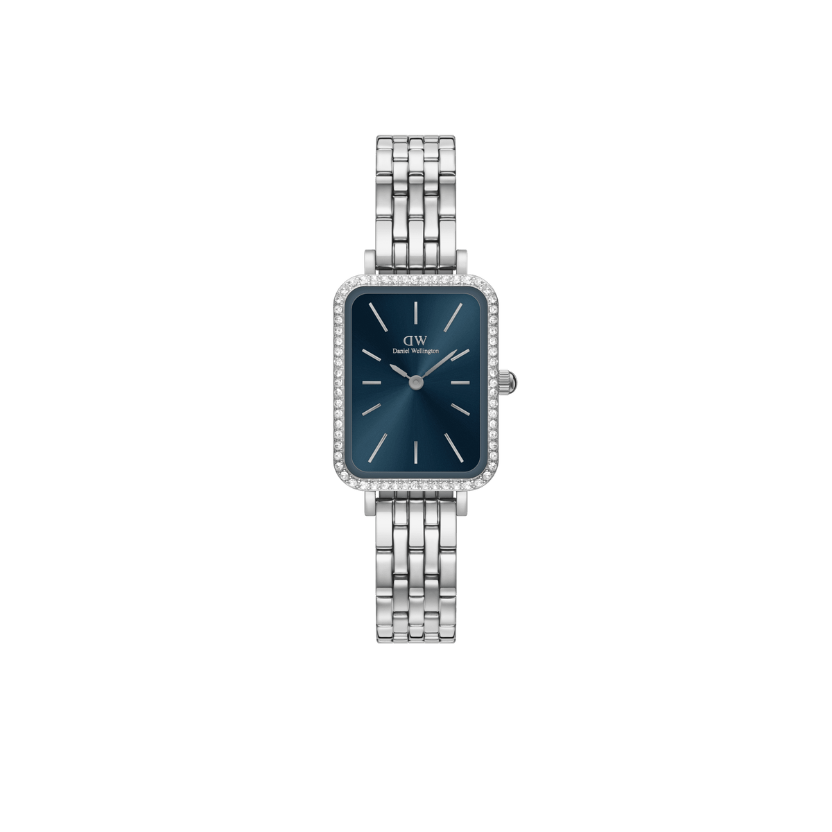 Daniel Wellington Quadro Lumine Bezel 5-Link Arctic Silver DW00100670