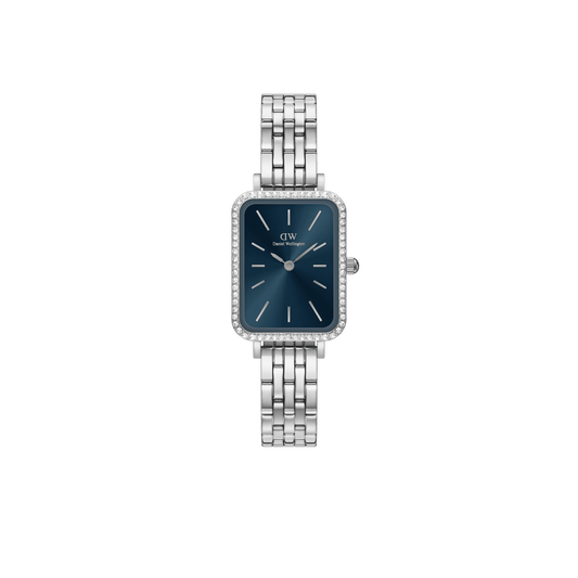 Daniel Wellington Quadro Lumine Bezel 5-Link Arctic Silver DW00100670