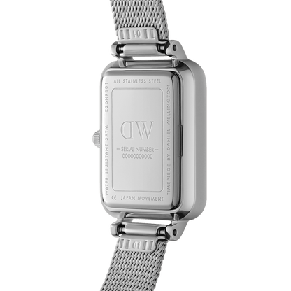 Daniel Wellington Quadro Lumine Bezel Sterling Black Mother of Pearl DW00100667