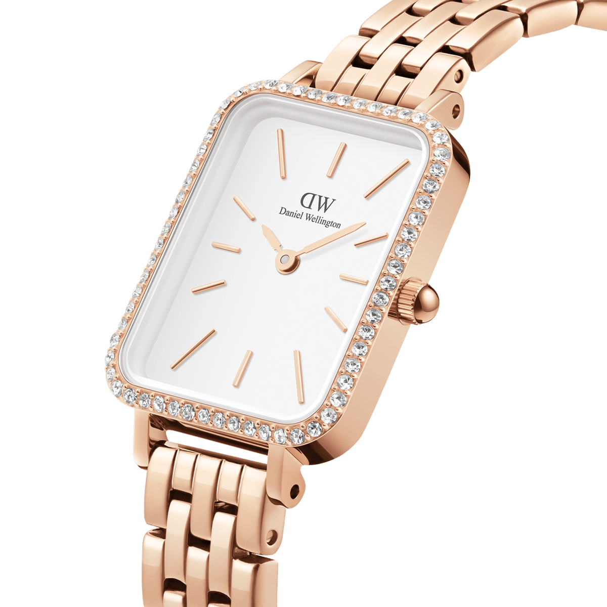 Daniel Wellington Quadro Lumine Bezel 5-Link Melrose DW00100672