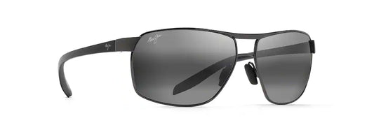 MAUI JIM GREY THE BIRD DK GUNMETAL W/BLK/GRY TEMP  MJ835-02C