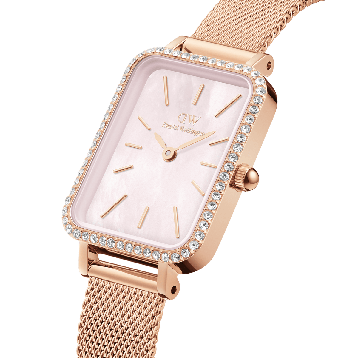 Daniel Wellington Quadro Lumine Bezel Melrose Pink Mother of Pearl DW00100669