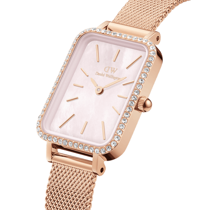 Daniel Wellington Quadro Lumine Bezel Melrose Pink Mother of Pearl DW00100669