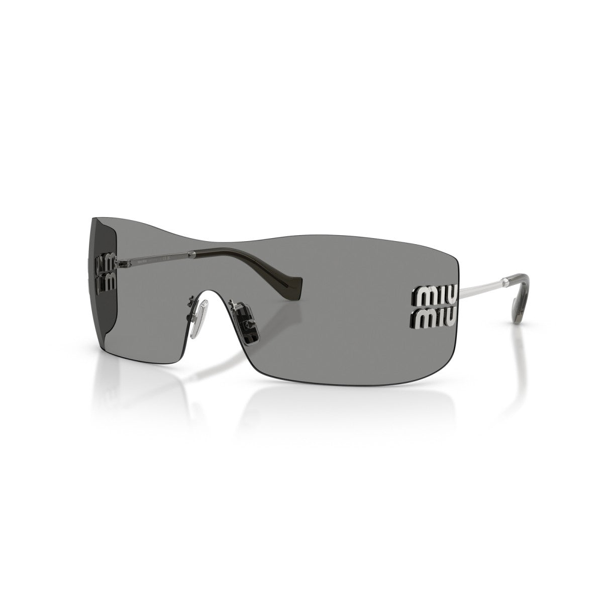Miu Miu MU B53S Silver Dark Grey front