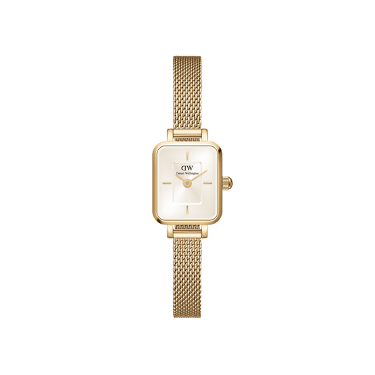 Daniel Wellington Quadro Mini Evergold Champagne DW00100656