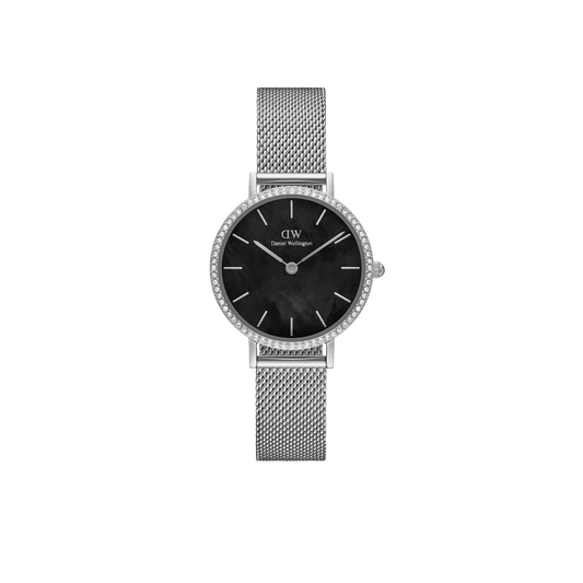 Daniel Wellington Petite Lumine Bezel Sterling Black Mother of Pearl DW00100661
