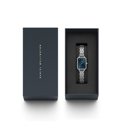 Daniel Wellington Quadro Lumine Bezel 5-Link Arctic Silver DW00100670