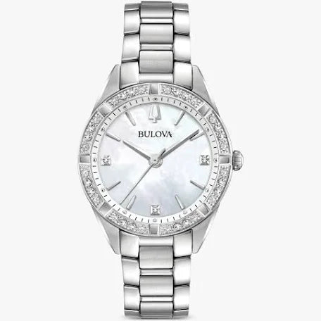 Bulova Sutton 96R253 Diamond Mother of Pearl Dial Ladies' Watch